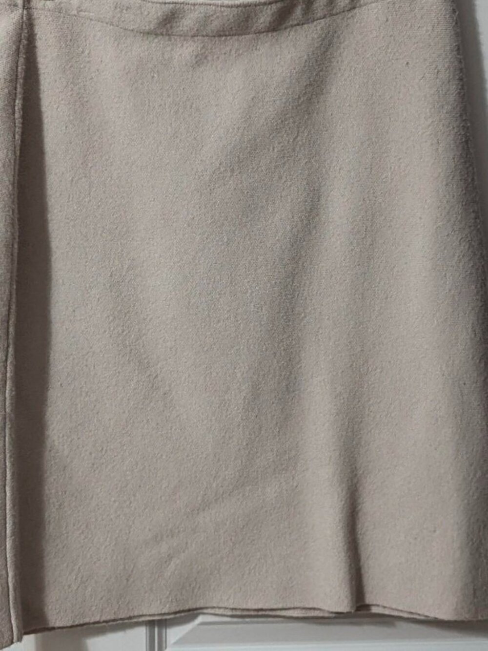 Women's Cream and Tan Skirt